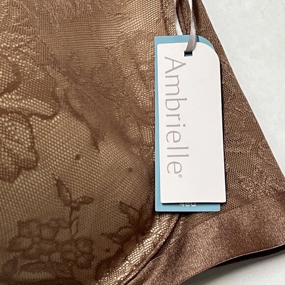 Ambrielle Bra 46G Lightly Lined Full Coverage Underwire Nutmeg Spice Lace - Picture 3 of 6